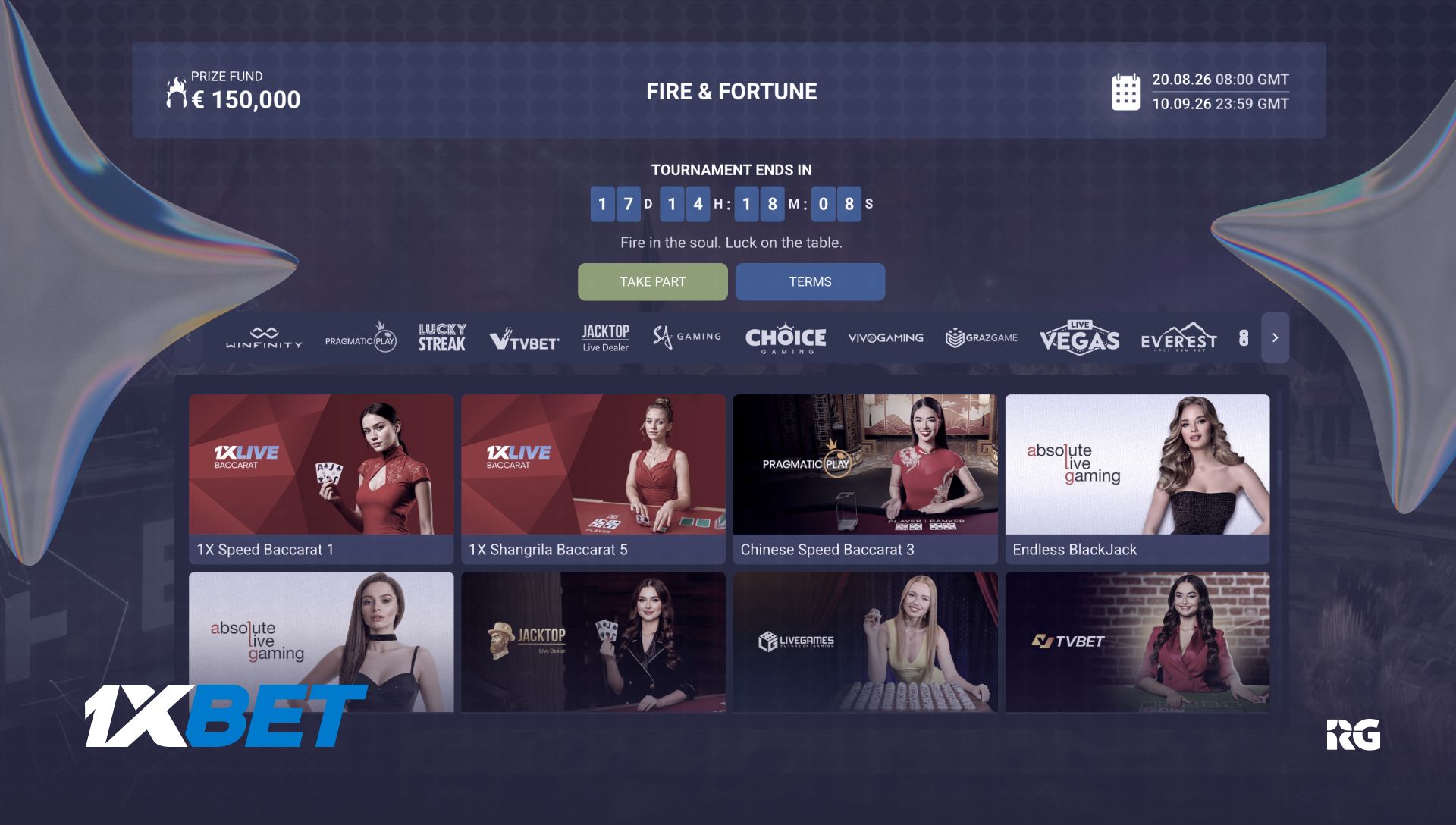 1xBet Launches Fire & Fortune Tournament With €150,000 Prize Pool