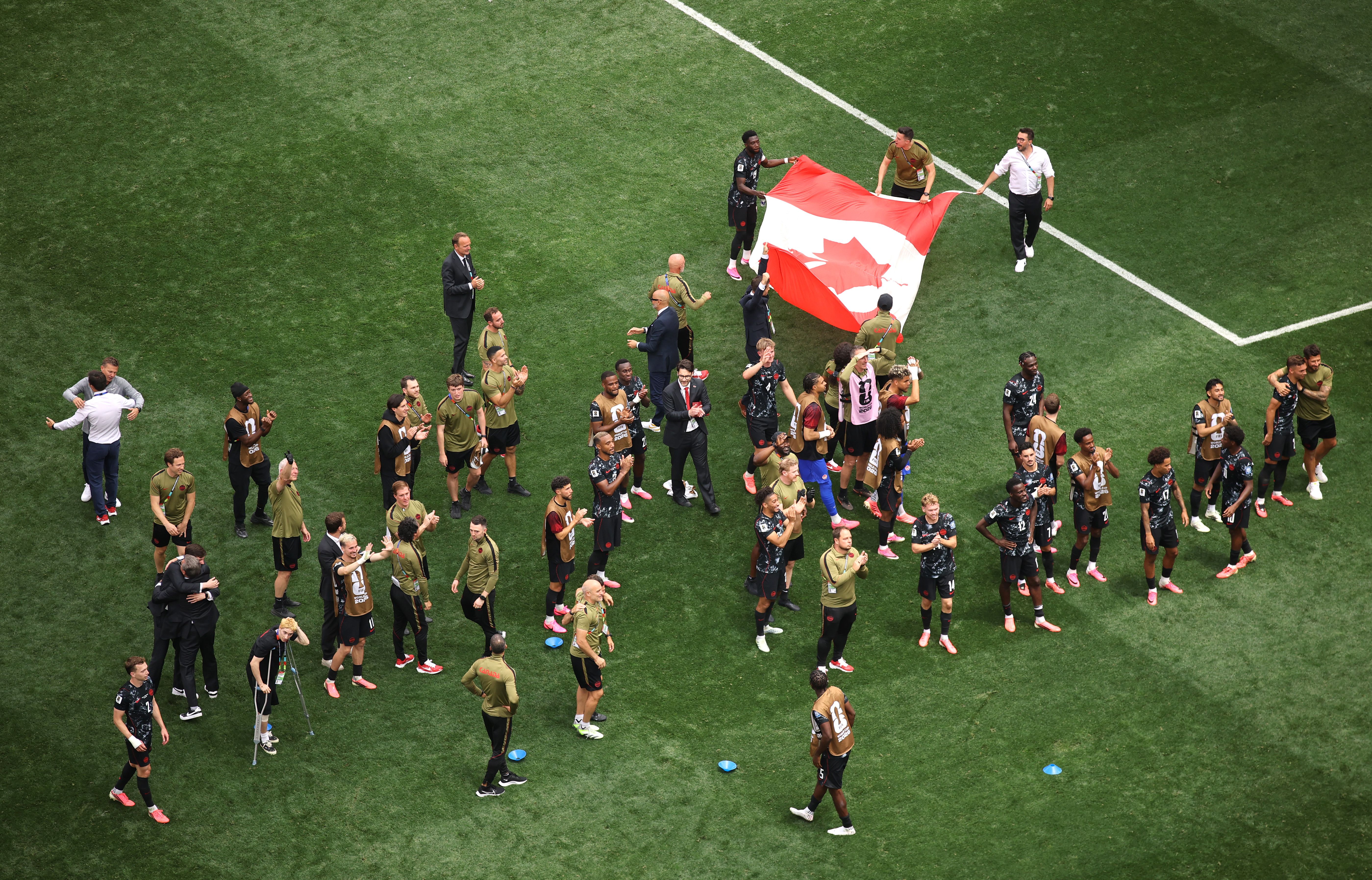 Canada advancing to the World Cup Round of 16