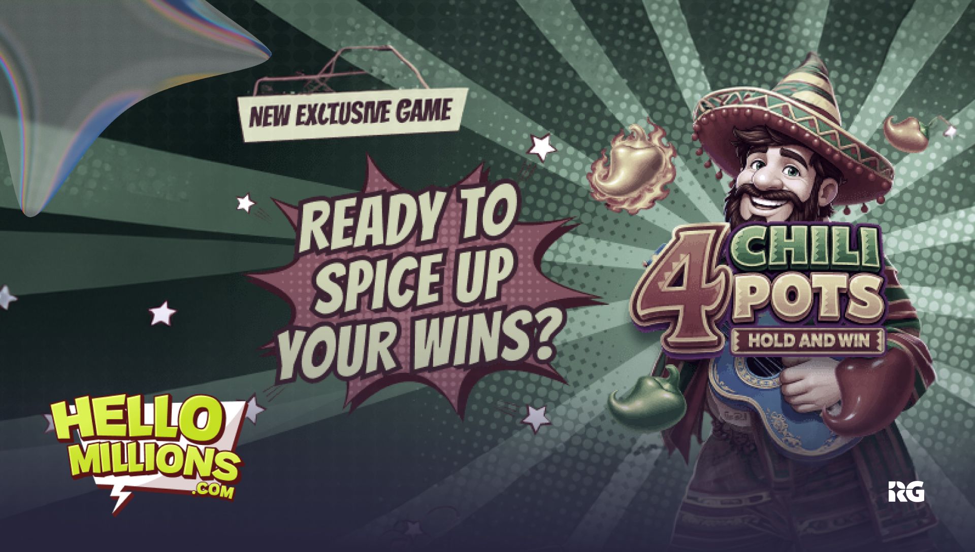 Hello Millions lanza 4 Chili Pots: tragamonedas Hold And Win